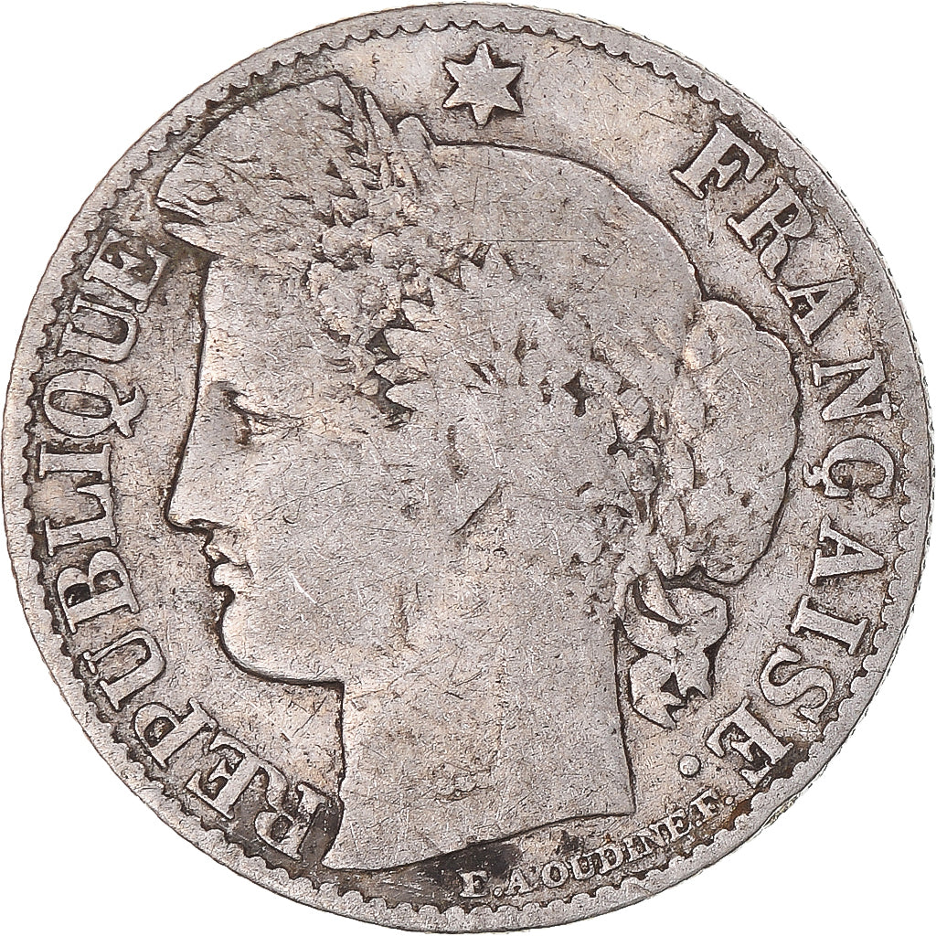 Münze, Frankreich, Cérès, 50 Centimes, 1894, Paris, S+, Silber, KM:834.1
