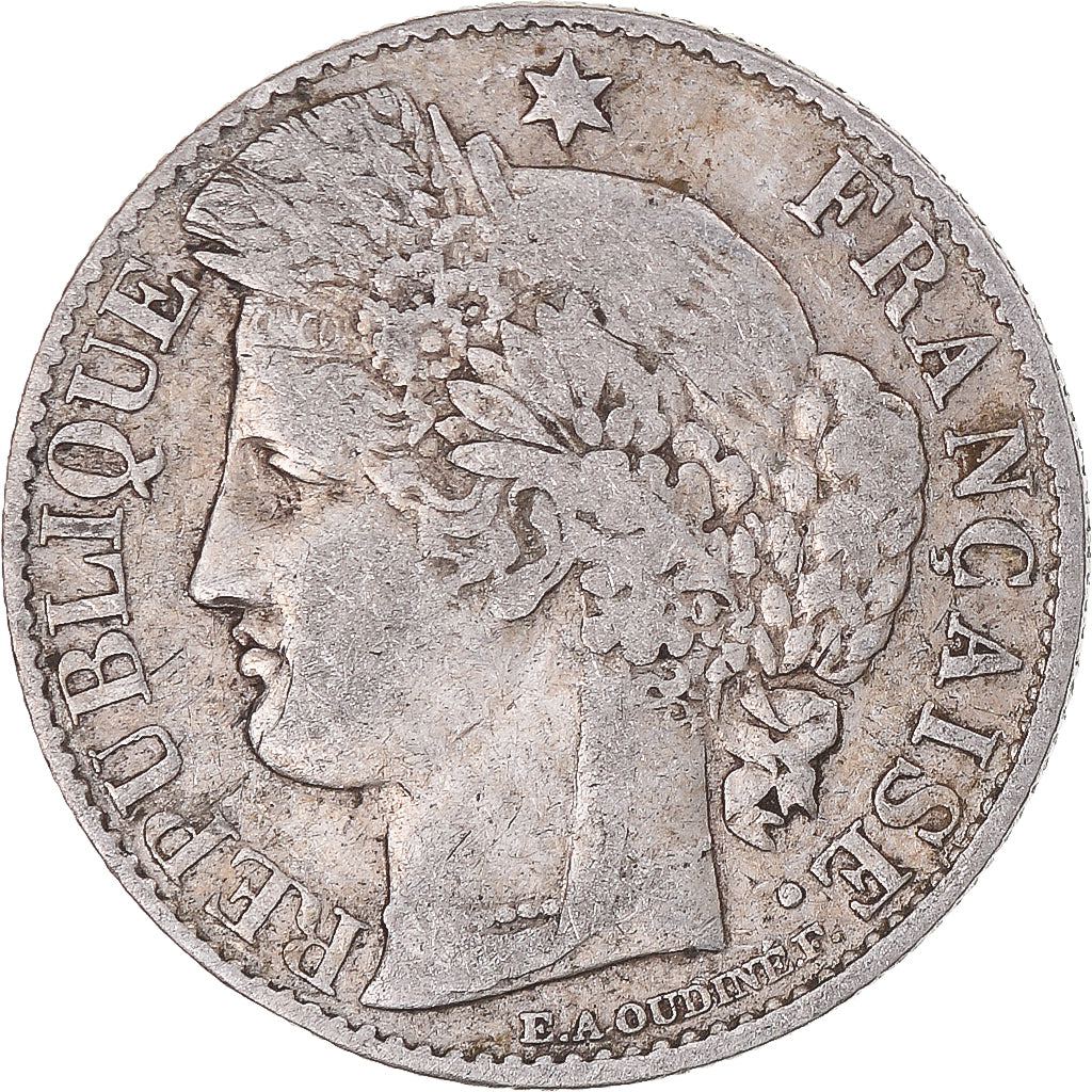 Moneta, Francja, Cérès, 50 Centimes, 1894, Paris, EF(40-45), Srebro, KM:834.1