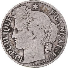 Coin, France, Cérès, 50 Centimes, 1872, Bordeaux, VF(20-25), Silver, KM:834.2