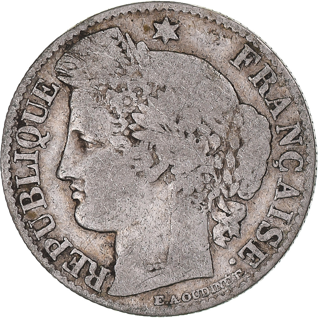 Frankreich, Cérès, 50 Centimes, 1888, Paris, VF(20-25), Silver, KM:834.1