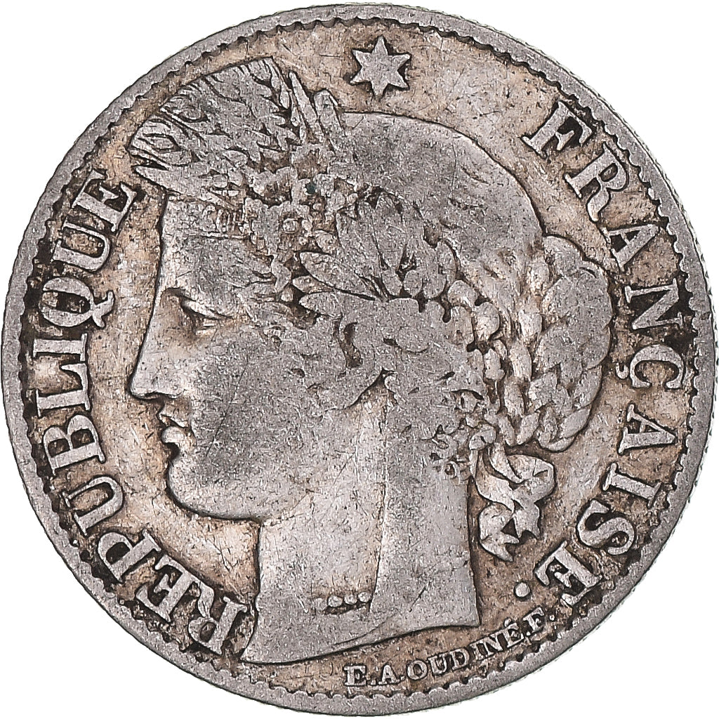 Coin, France, Cérès, 50 Centimes, 1888, Paris, VF(30-35), Silver, KM:834.1