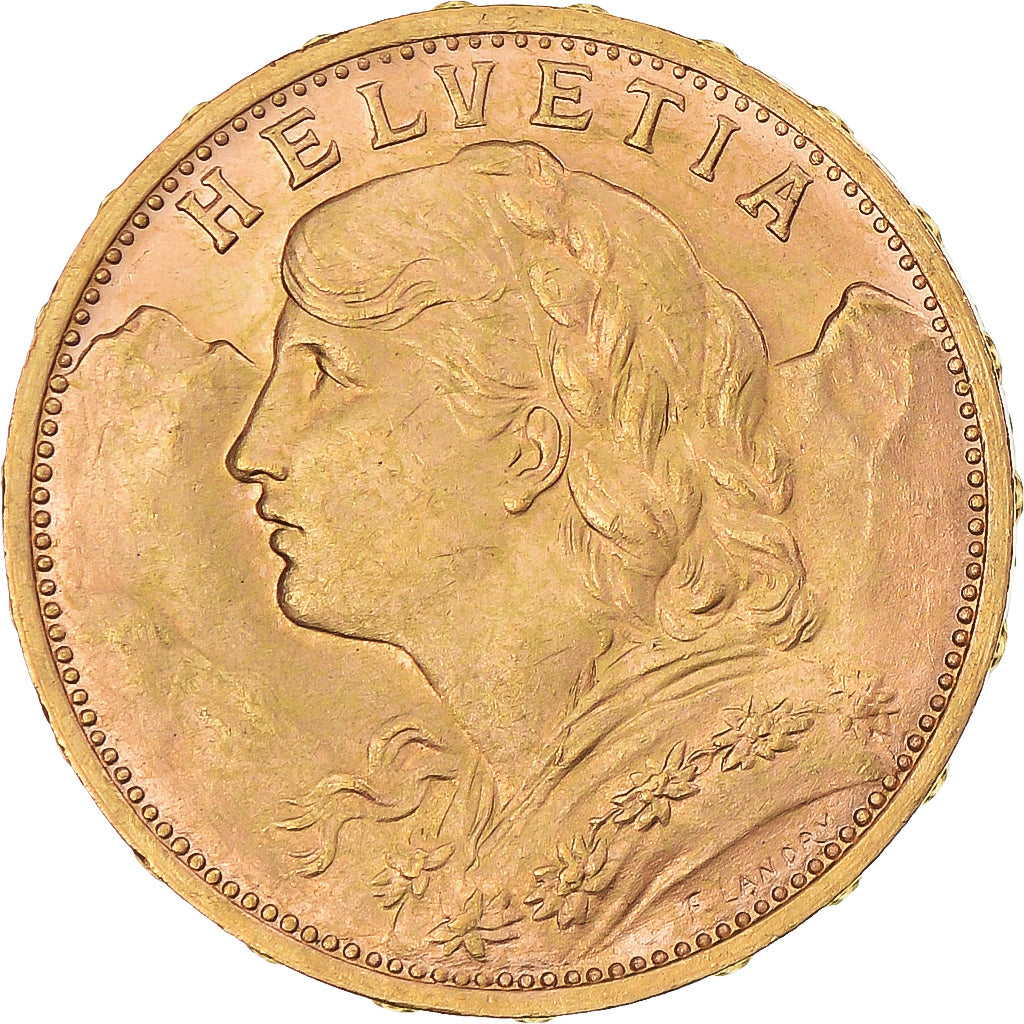 Moneda, Suiza, 20 Francs, 1930, Berne, EBC, Oro, KM:35.1