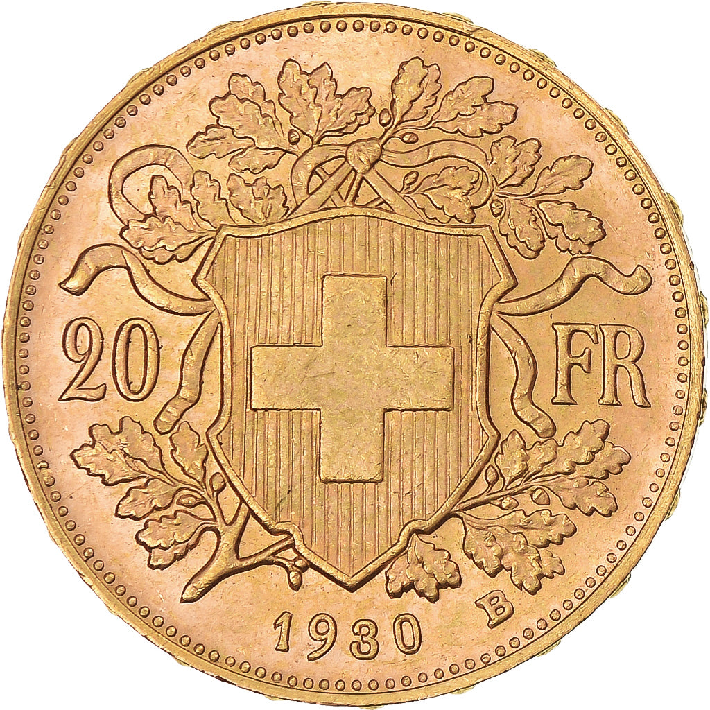 Moneda, Suiza, 20 Francs, 1930, Berne, EBC, Oro, KM:35.1
