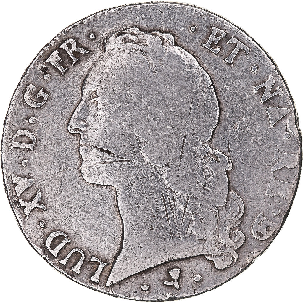 Frankreich, Louis XV, Écu de Béarn au bandeau, Ecu, 1764, Pau, VF(30-35), S...