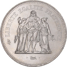 Münze, Frankreich, Hercule, 50 Francs, 1976, Paris, VZ+, Silber, KM:941.1