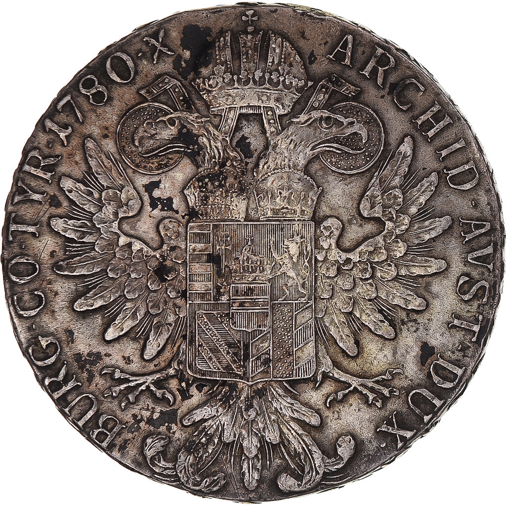 Coin, Austria, Joseph II, Thaler, 1780, EF(40-45), Silver, KM:T1