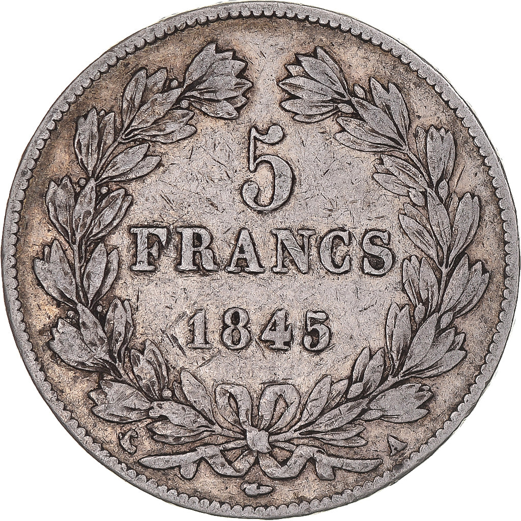 Coin, France, Louis-Philippe, 5 Francs, 1845, Paris, VF(30-35), Silver