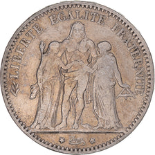 Moneta, Francia, Hercule, 5 Francs, 1874, Bordeaux, MB+, Argento, KM:820.2