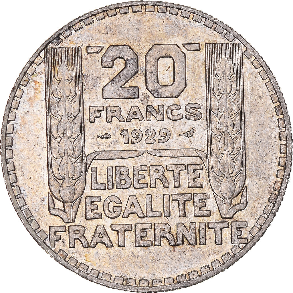 France, Turin, 20 Francs, 1929, Paris, TTB+, Argent, KM:879, Gadoury:852