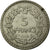 Moneta, Francia, Lavrillier, 5 Francs, 1938, Paris, BB, Nichel, Gadoury:760