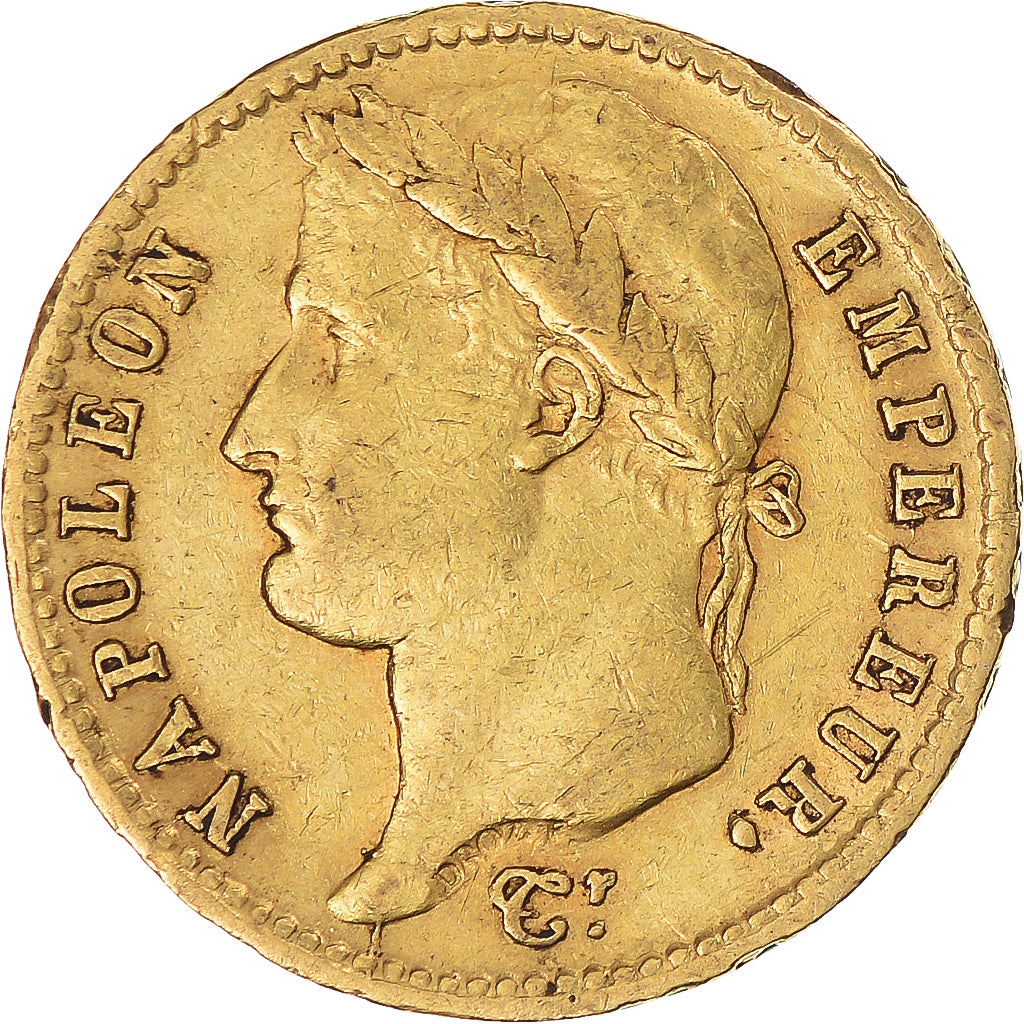 Moneda, Francia, Napoléon I, 20 Francs, 1811, Paris, BC+, Oro, KM:695.1