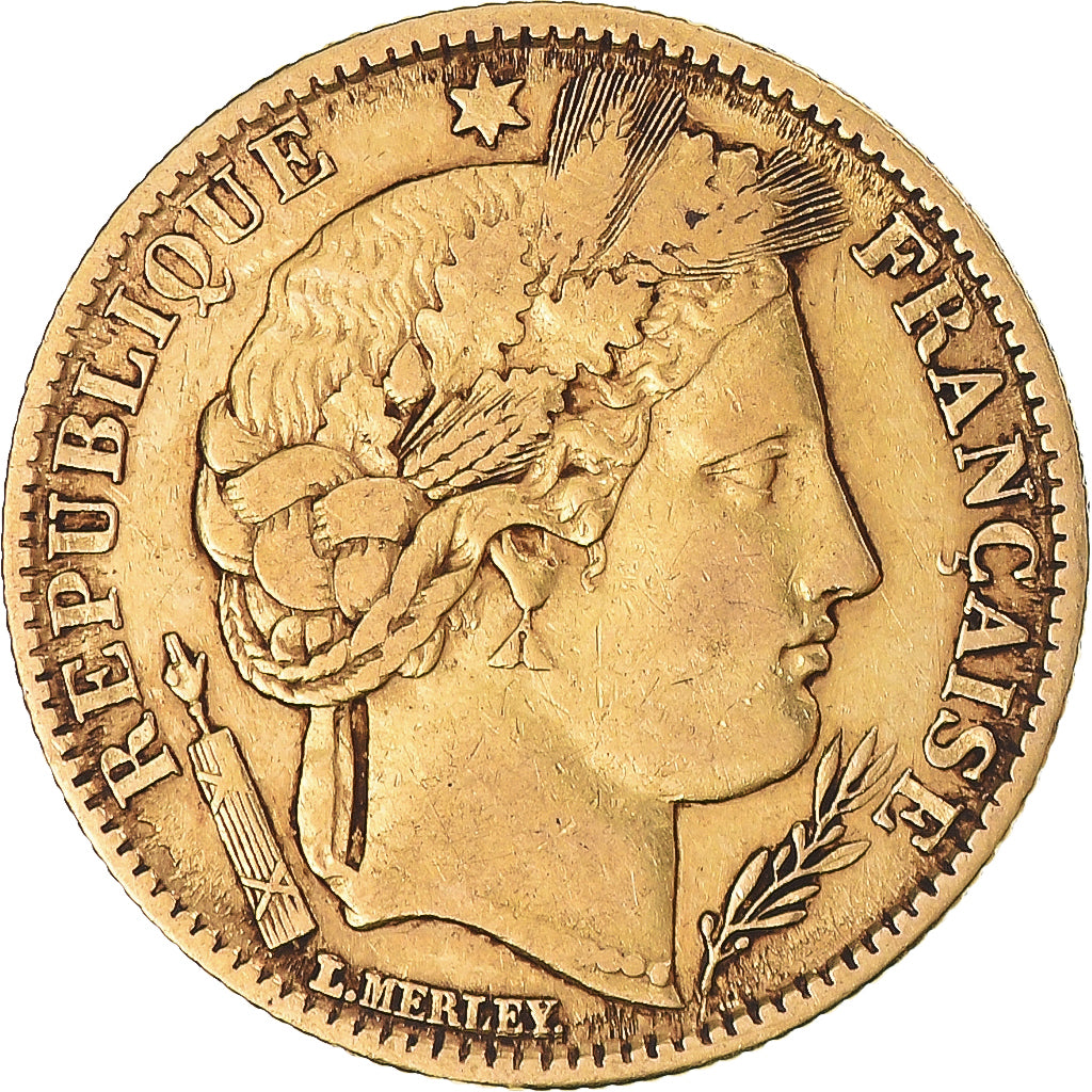 France, Cérès, 10 Francs, 1851, Paris, TTB, Or, KM:770, Gadoury:1012