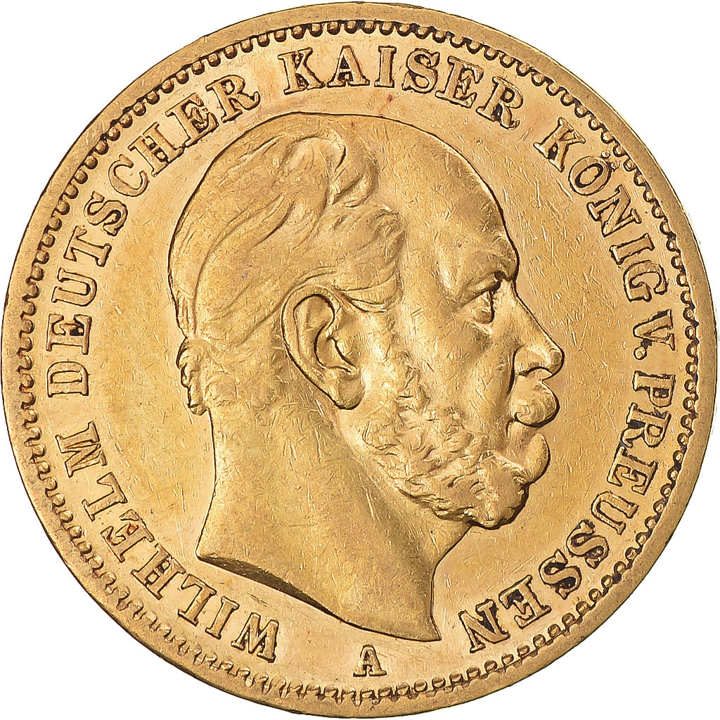 Moneta, Stati tedeschi, PRUSSIA, Wilhelm I, 20 Mark, 1872, Berlin, SPL, Oro