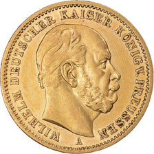 Moneta, Stati tedeschi, PRUSSIA, Wilhelm I, 20 Mark, 1872, Berlin, SPL, Oro
