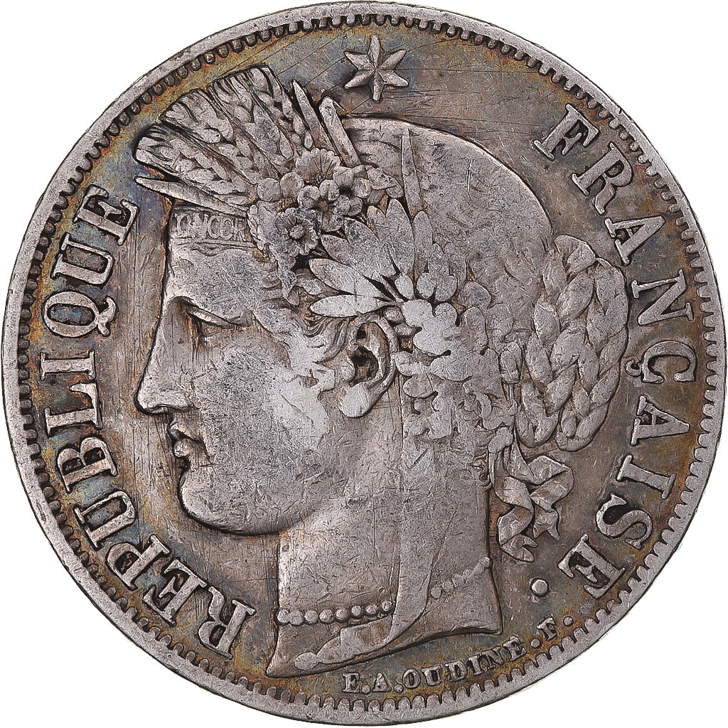 Monnaie, France, Cérès, 5 Francs, 1849, Paris, TTB, Argent, KM:761.1
