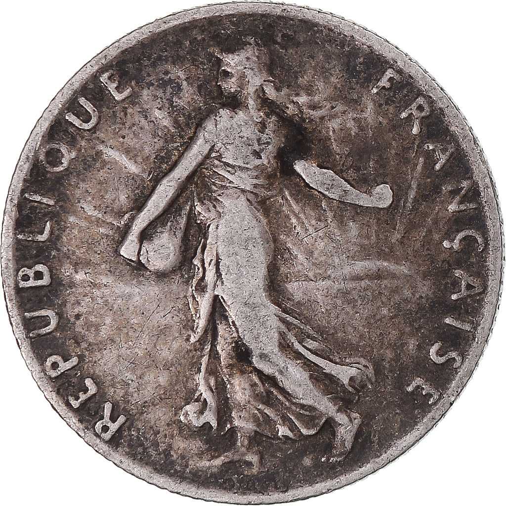 Munten, Frankrijk, Semeuse, 50 Centimes, 1908, Paris, ZF, Zilver, KM:854