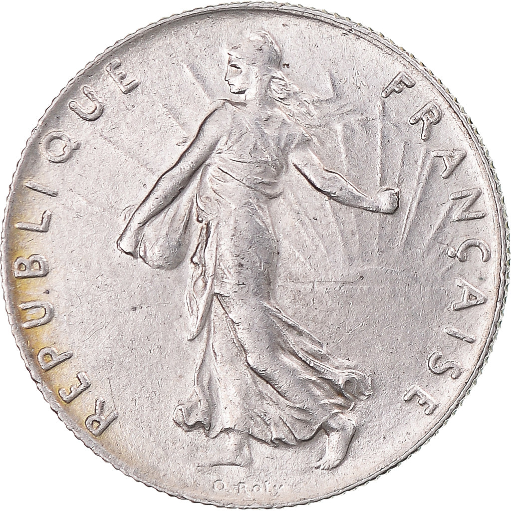 Moneta, Francia, Semeuse, 50 Centimes, 1914, Paris, SPL-, Argento, KM:854