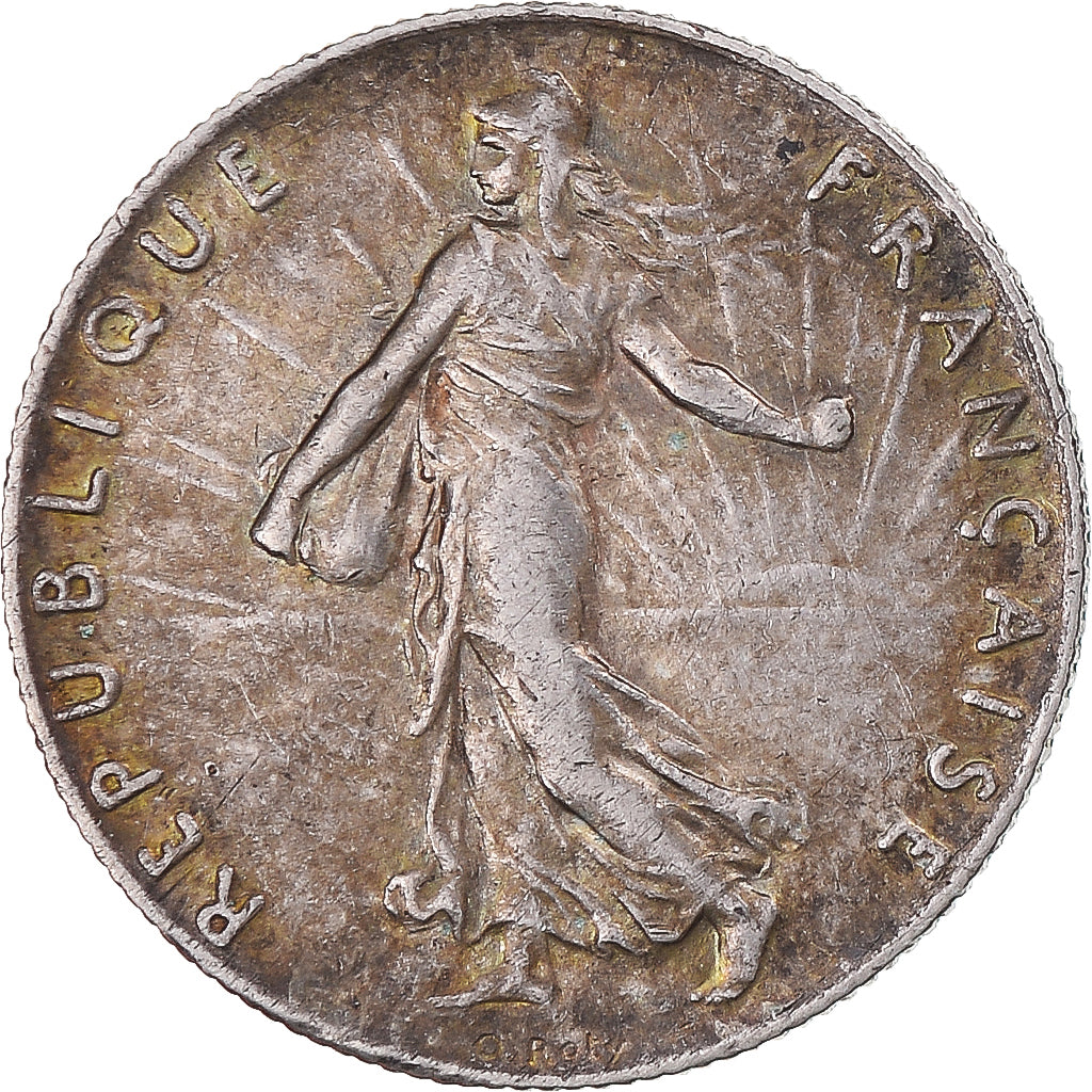 Moneta, Francia, Semeuse, 50 Centimes, 1914, Paris, SPL-, Argento, KM:854