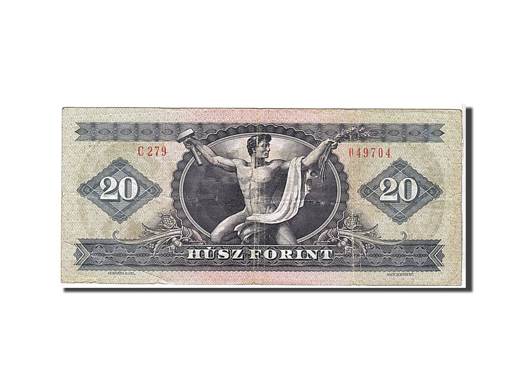 Banknote, Hungary, 20 Forint, 1980, KM:169g, EF(40-45)