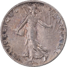 Moneta, Francia, Semeuse, 50 Centimes, 1919, Paris, SPL-, Argento, KM:854