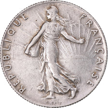 Coin, France, Semeuse, 50 Centimes, 1917, Paris, EF(40-45), Silver, KM:854