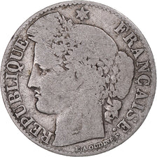 Coin, France, Cérès, 50 Centimes, 1881, Paris, VG(8-10), Silver, KM:834.1