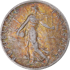 Moneda, Francia, Semeuse, 50 Centimes, 1917, Paris, EBC, Plata, KM:854