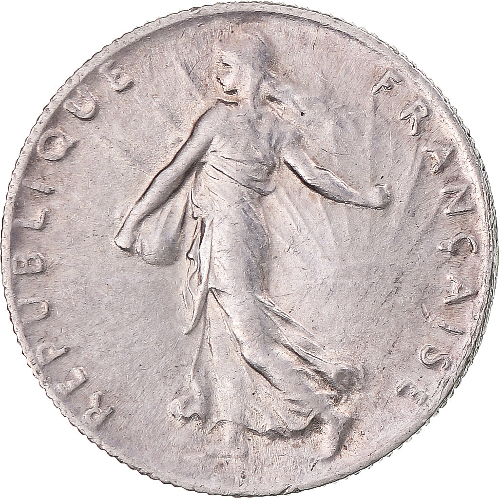 Moeda, França, Semeuse, 50 Centimes, 1918, Paris, AU(55-58), Prata, KM:854