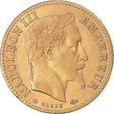 Moneda, Francia, Napoleon III, Napoléon III, 10 Francs, 1866, Paris, MBC+, Oro