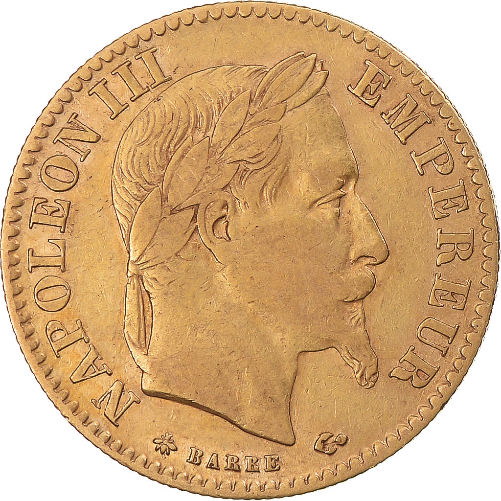 Moeda, França, Napoleon III, Napoléon III, 10 Francs, 1866, Paris, EF(40-45)