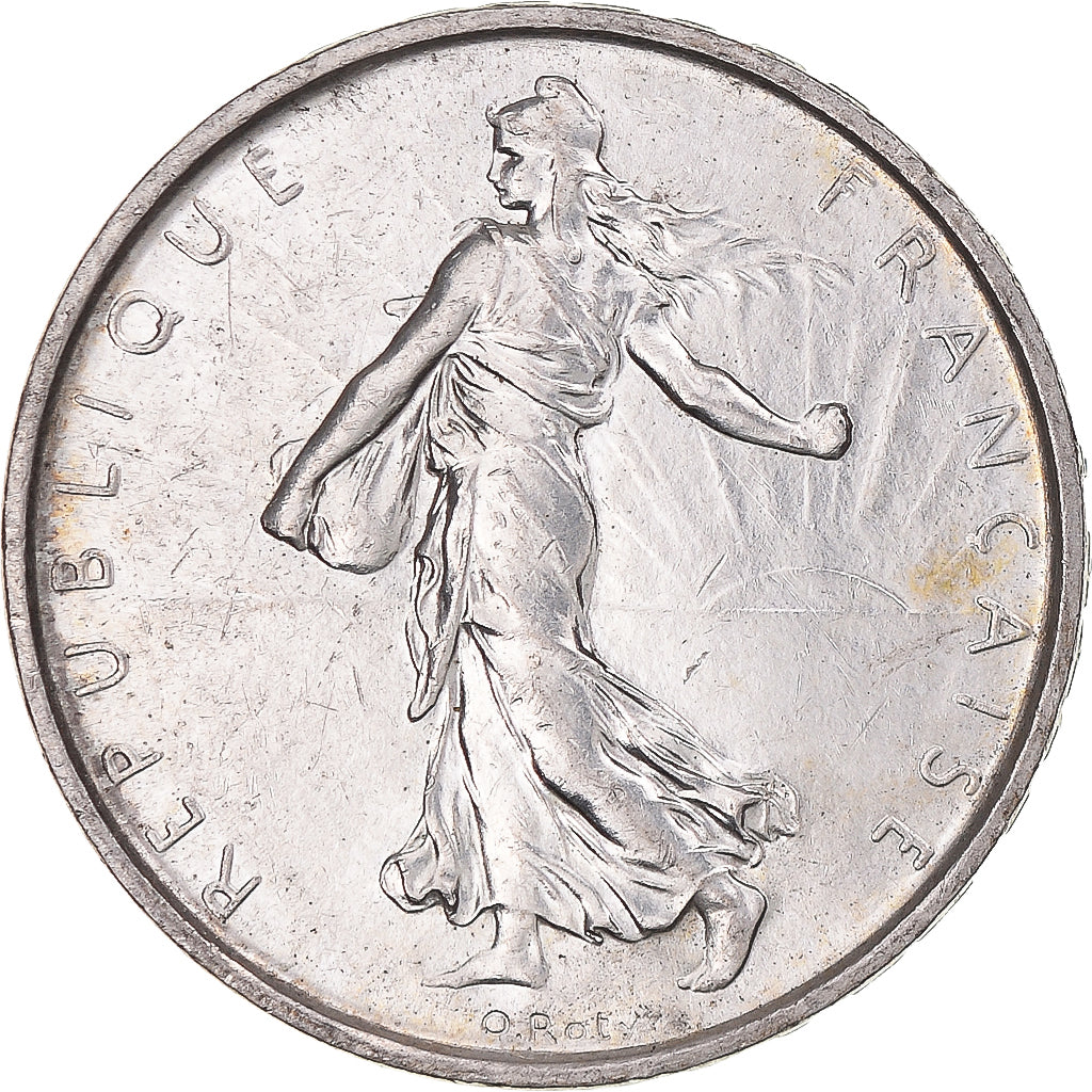 Münze, Frankreich, Semeuse, 5 Francs, 1963, Paris, VZ+, Silber, KM:926