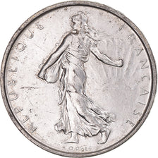 Moneda, Francia, Semeuse, 5 Francs, 1964, Paris, EBC+, Plata, KM:926