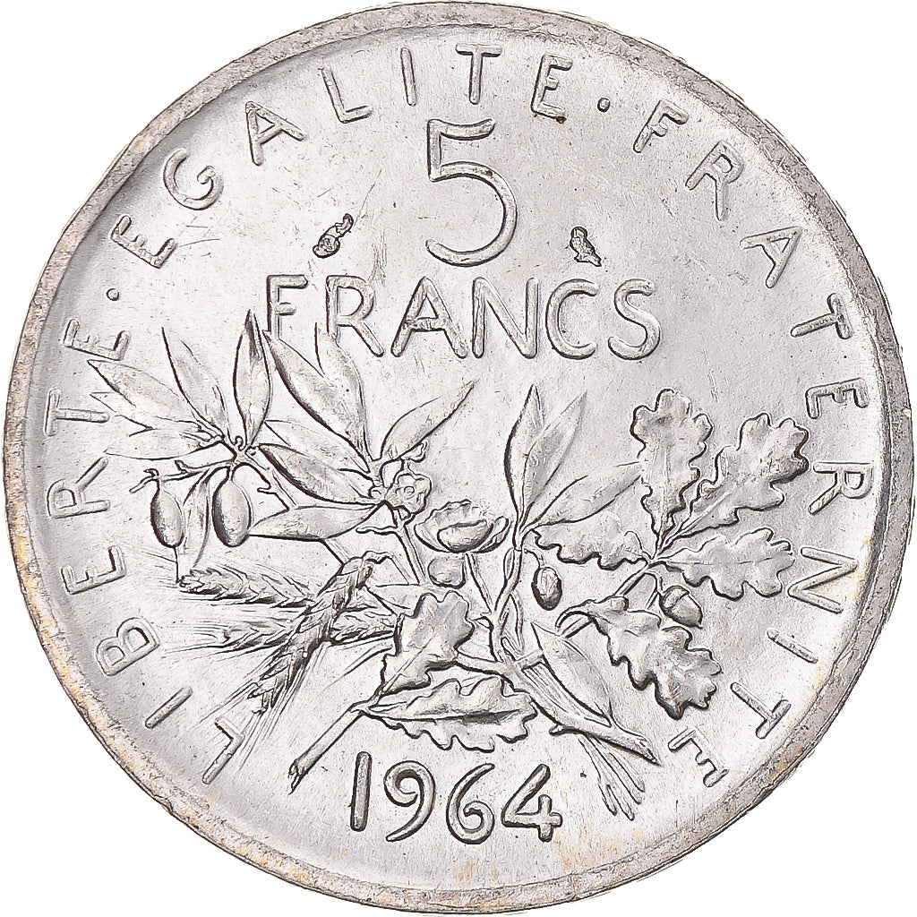 Monnaie, France, Semeuse, 5 Francs, 1964, Paris, SUP+, Argent, Gadoury:770