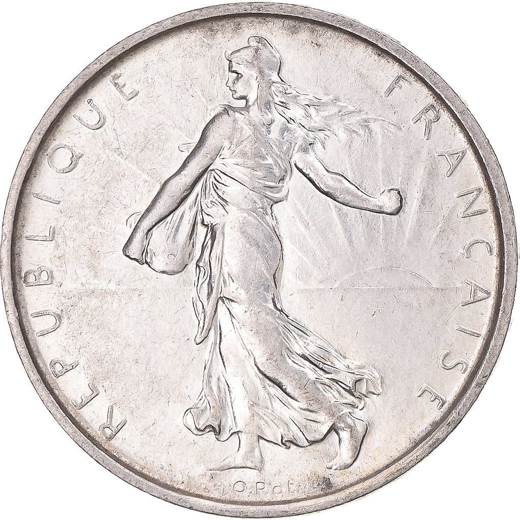 France, Semeuse, 5 Francs, 1969, Paris, MS(60-62), Silver, KM:926, Gadoury:770