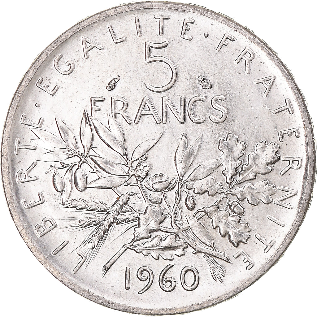 Francia, Semeuse, 5 Francs, 1969, Paris, SPL, Argento, KM:926, Gadoury:770