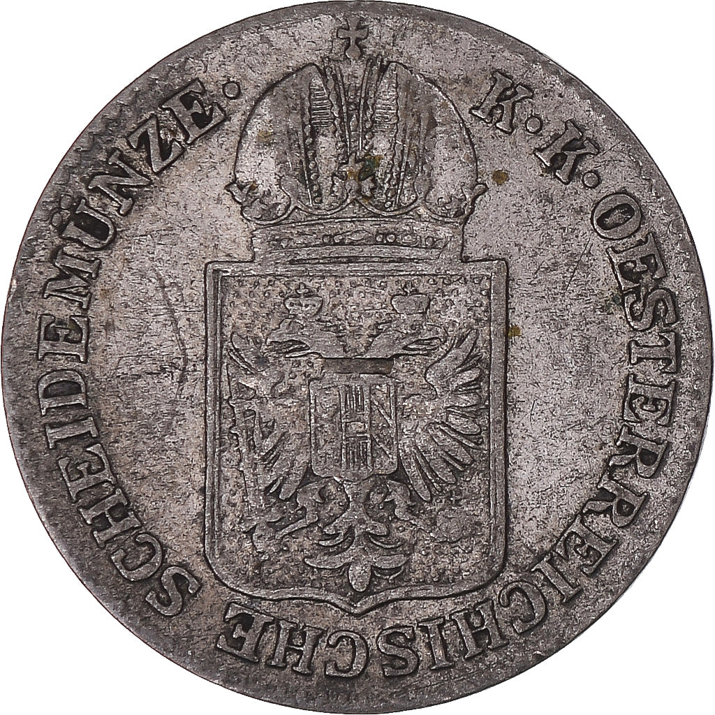 Moneta, Austria, Franz Joseph I, 6 Kreuzer, 1849, Vienna, BB, Argento, KM:2200