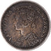 Munten, INDIA-BRITS, Victoria, 1/4 Rupee, 1892, ZF+, Zilver, KM:490