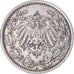 Coin, GERMANY - EMPIRE, 1/2 Mark, 1918, Berlin, AU(50-53), Silver, KM:17