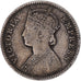 Moneta, INDIE BRYTYJSKIE, Victoria, 1/4 Rupee, 1885, VF(30-35), Srebro, KM:490
