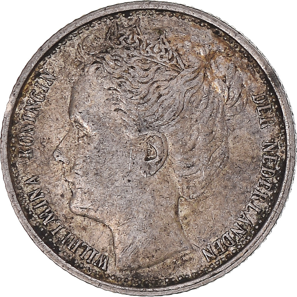 Moneta, Holandia, Wilhelmina I, 10 Cents, 1903, EF(40-45), Srebro, KM:135