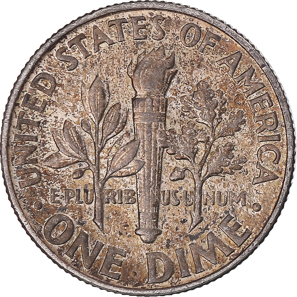 Moeda, Estados Unidos da América, Roosevelt, Dime, 1964, Philadelphia