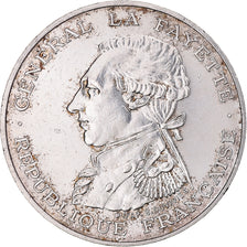 France, Lafayette, 100 Francs, 1987, MS(60-62), Silver, KM:962