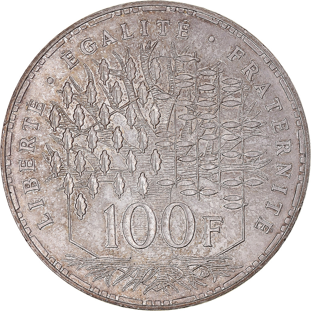 Coin, France, Panthéon, 100 Francs, 1984, Paris, EF(40-45), Silver, KM:951.1