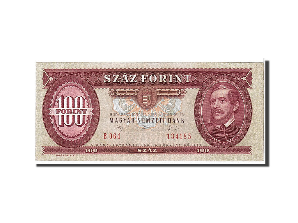 Banknote, Hungary, 100 Forint, 1992, KM:171h, EF(40-45)