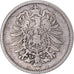 Coin, GERMANY - EMPIRE, Wilhelm I, Mark, 1875, Hambourg, VF(30-35), Silver, KM:7