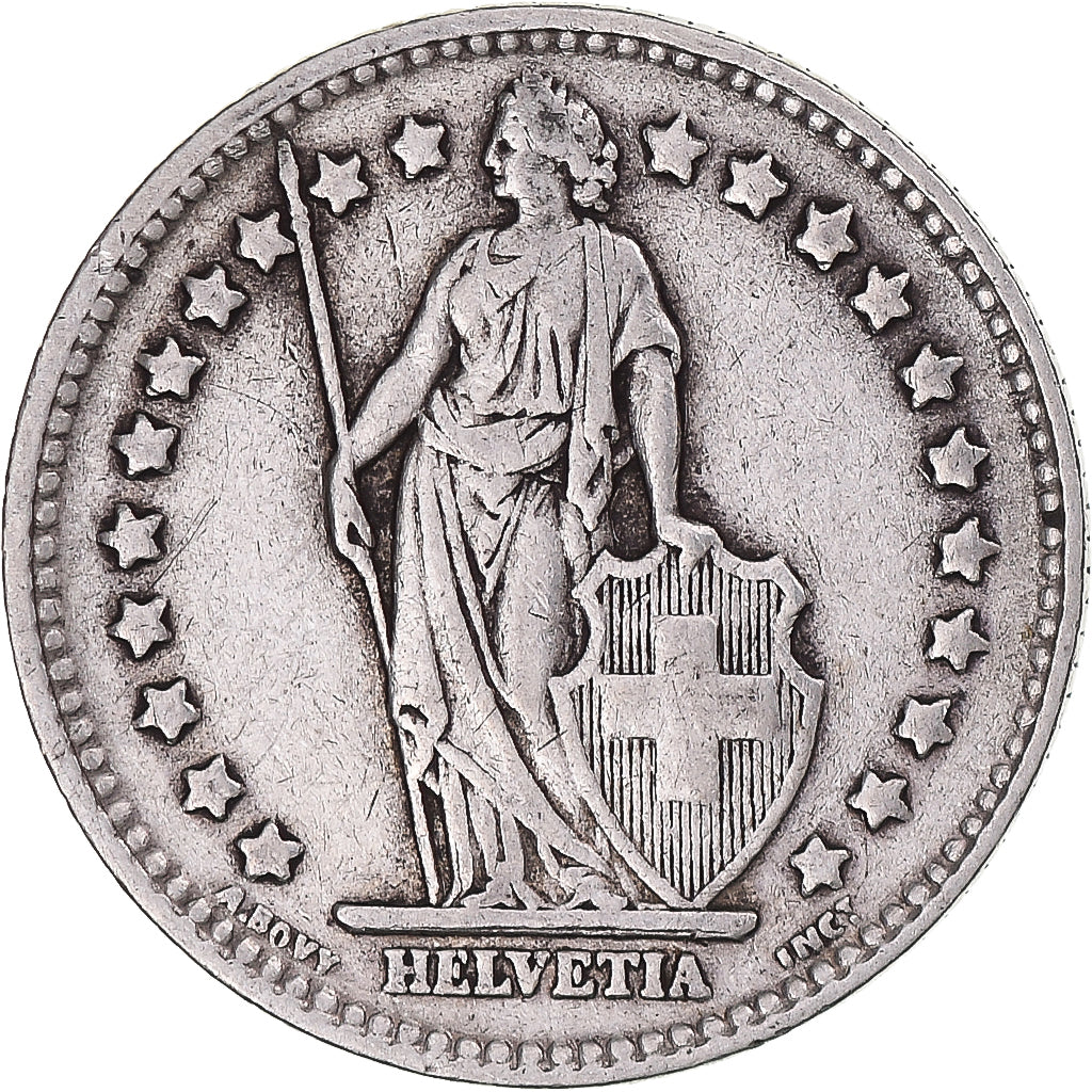 Coin, Switzerland, Franc, 1936, Bern, EF(40-45), Silver, KM:24