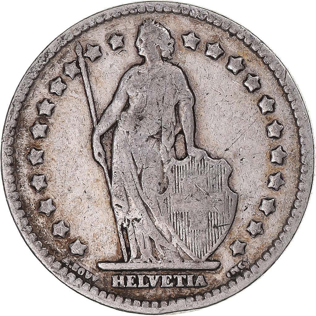 Coin, Switzerland, Franc, 1908, Bern, VF(30-35), Silver, KM:24