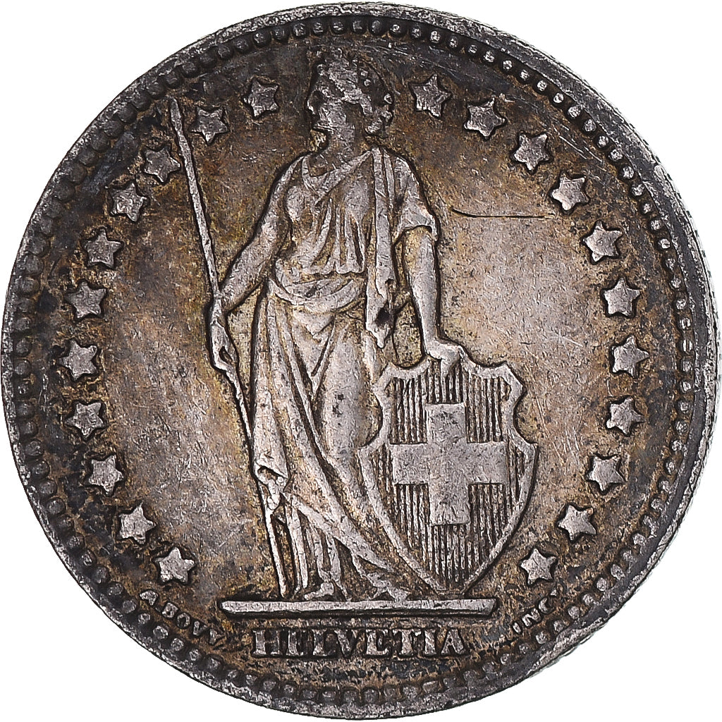 Coin, Switzerland, Franc, 1943, Bern, EF(40-45), Silver, KM:24