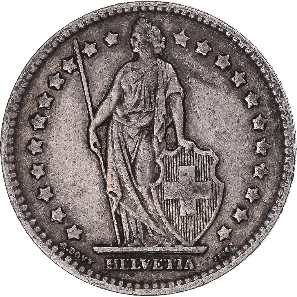 Switzerland, Franc, 1912, Bern, EF(40-45), Silver, KM:24