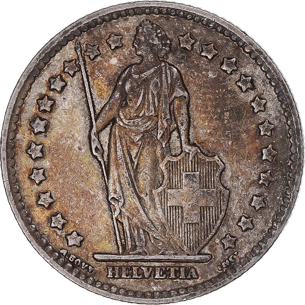 Coin, Switzerland, Franc, 1931, Bern, EF(40-45), Silver, KM:24